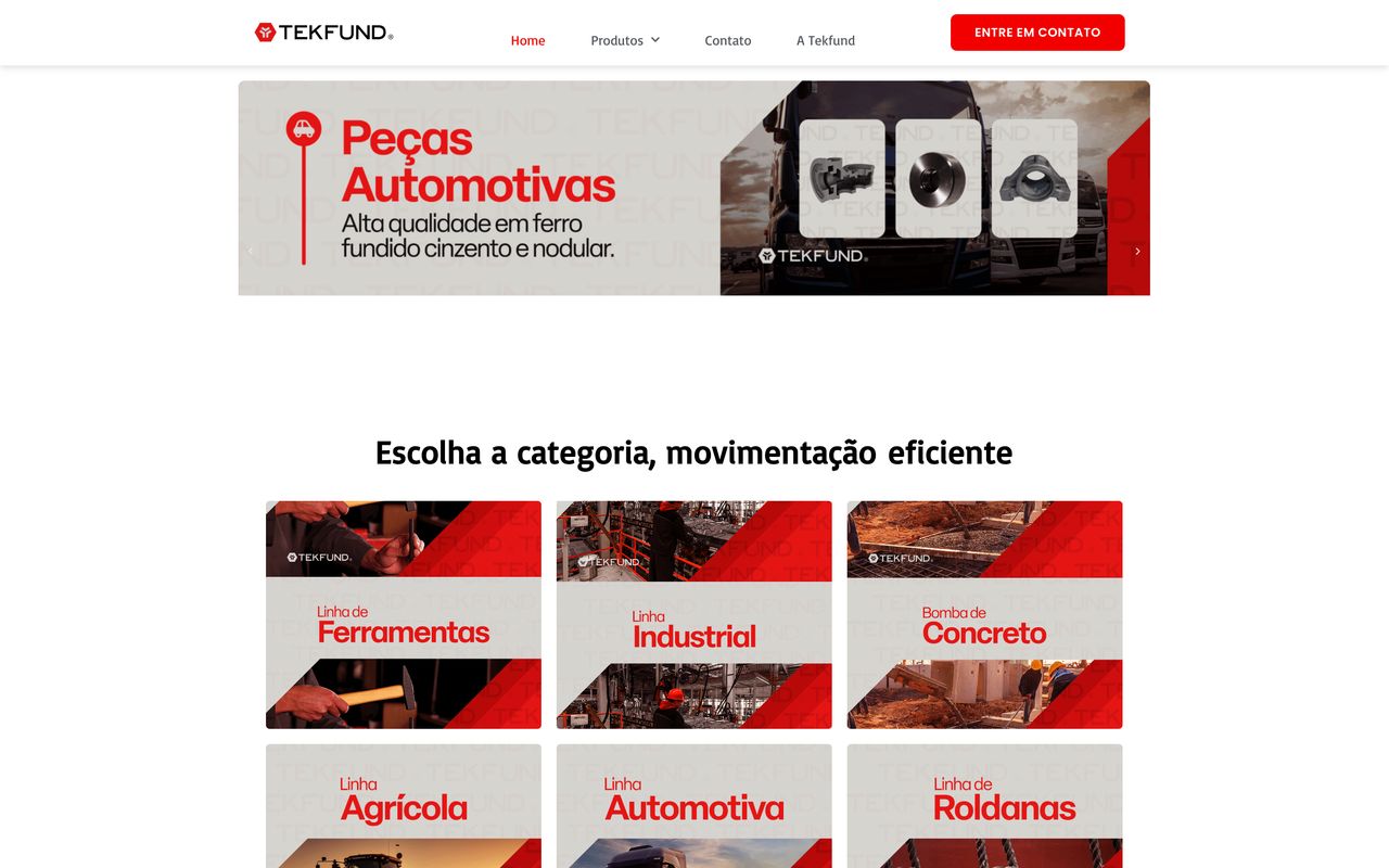Captura do site TekFund